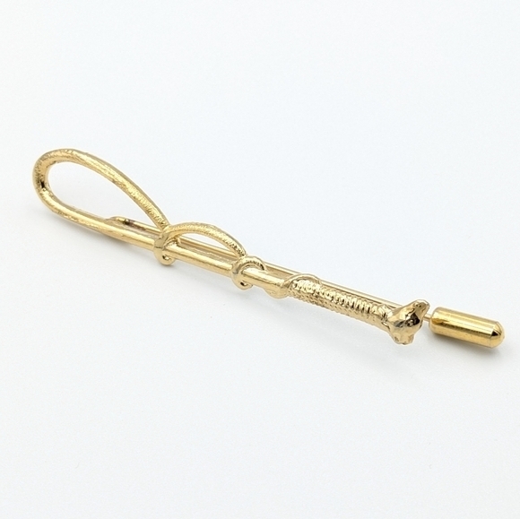 Vintage horse whip gold tone stick pin - Picture 2 of 5